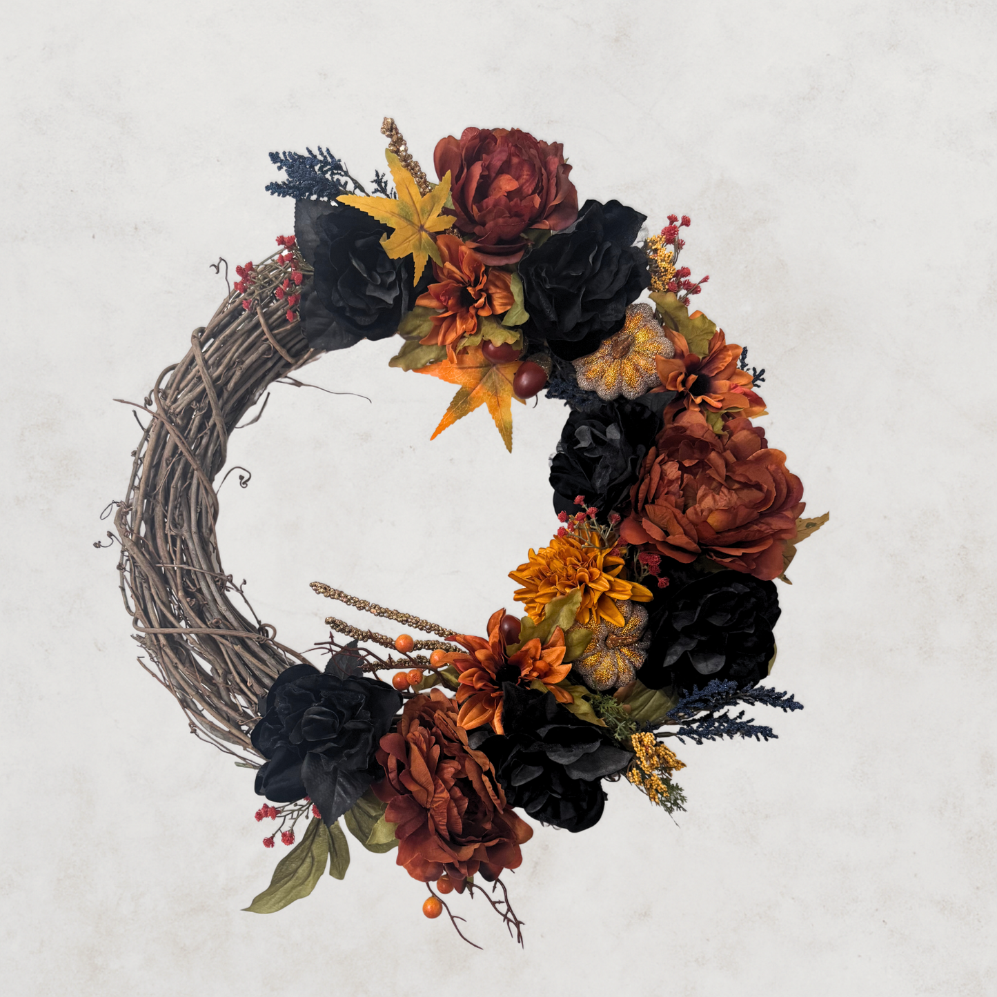 Autumn Noir Luxe Wreath – 24in
